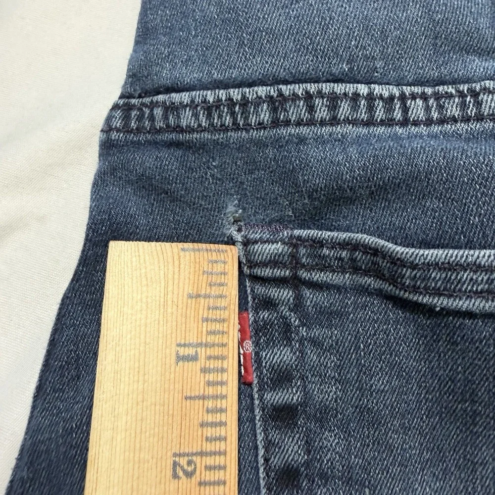 Levi's Men's Blue Stretch Jeans Dark Wash Straight Denim